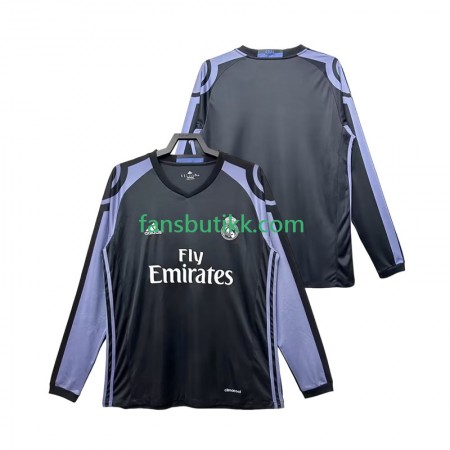 Fotballdrakt Real Madrid 2016 2017 Retro Tredjetrøye Langermet